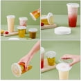 thumbnail image 3 of Nvzi Tapas para vasos de 5.9" a prueba de fugas, color blanco, para bebidas, leche, té, café, película a prueba de fugas., 3 of 5