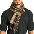 thumbnail image 5 of Alpine Swiss Mens Scarf Soft Knit Winter Scarves Plaid Striped or Solid Neck Covering Long Warm Stylish, 5 of 7