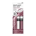 thumbnail image 4 of COVERGIRL Outlast All-Day Lip Color Liquid Lipstick and Moisturizing Topcoat, Longwear, Silvered Grape, Stays On All Day, Moisturizing Formula, Cruelty Free, Easy Two-Step Process, 4 of 14