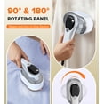 thumbnail image 4 of Loheer Steamer for Clothes, 1200W Handheld Garment Steamer with 10s Fast Heat & LCD Display, 4 Steam Levels, 90° Swivel Handle, Portable Travel Steam Iron for Home & Trip, 4 of 10