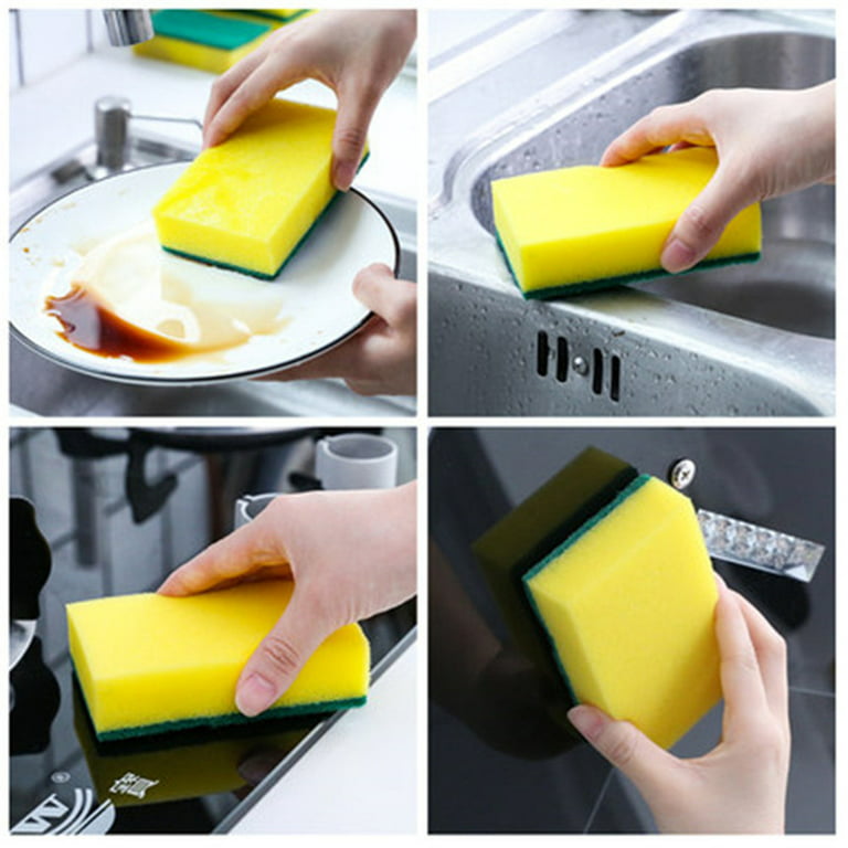 Dishwashing Sponges, Kitchen Supplies, Dishwashing Sponges, Household  Cleaning Dishwashing Wipes, High-density Sponge Wipes,essential Cleaning  Tools! - Temu