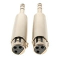 thumbnail image 1 of Adaptador de audio hembra XLR de 3 pines Sunnimix 2x 6.35mm Macho mono, 1 of 7