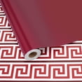 thumbnail image 1 of Papel de Regalo BIOBROWN Clave Griega Burdeos Rollo de 43x1005 cm, 1 of 7