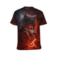 thumbnail image 2 of LAOLIUSN Men's 3D Wolf Graphic T Shirt, All Over Print Short Sleeve Crew Neck Casual Tee, Animal Print Summer Top, S-4XL, 2 of 7