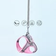 thumbnail image 5 of Dog Harness with Leash Set Adjustable Comfortable Puppy Mesh Pink XXS, 5 of 6