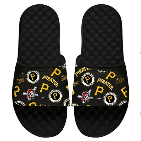 

Men s ISlide Black Pittsburgh Pirates Loudmouth Logo Slide Sandals