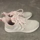 thumbnail image 4 of Ad-id-as Women's Pink and gray Sneakers with Knit Upper Size 5, 4 of 6
