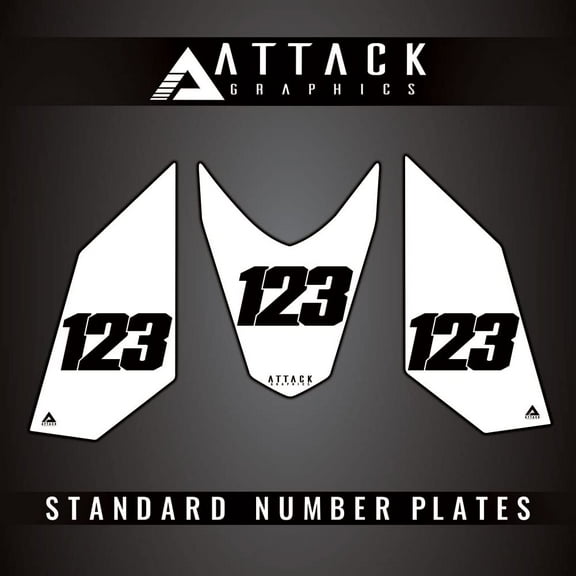 Attack Graphics 3 Plate ATV Background Kit