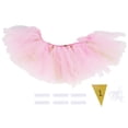thumbnail image 3 of Tutu Skirt Dining Chair Cover for Baby Birthday Party Supplies Decor(Pink Gold), 3 of 8