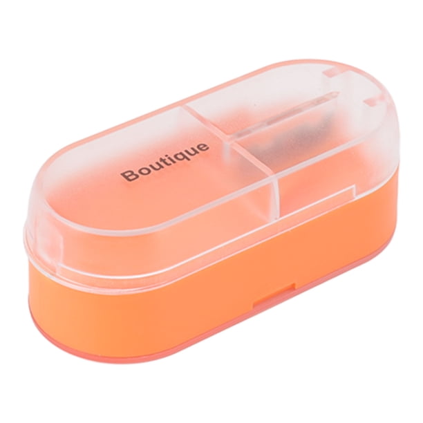 Cortador de pastillas pequeño, divisor de cortador de pastillas, divisor de pastillas pequeño portátil, caja con compartimento de almacenamiento de medicamentos, eficiencia maximizada
