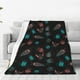thumbnail image 1 of Balery Colorful Insect Manta de Felpa Suave y Acogedora – Cobija de Franela Aterciopelada para Cama, Lavable y Cálida para Sofá, Mascotas, Transpirable-50"x40", 1 of 7