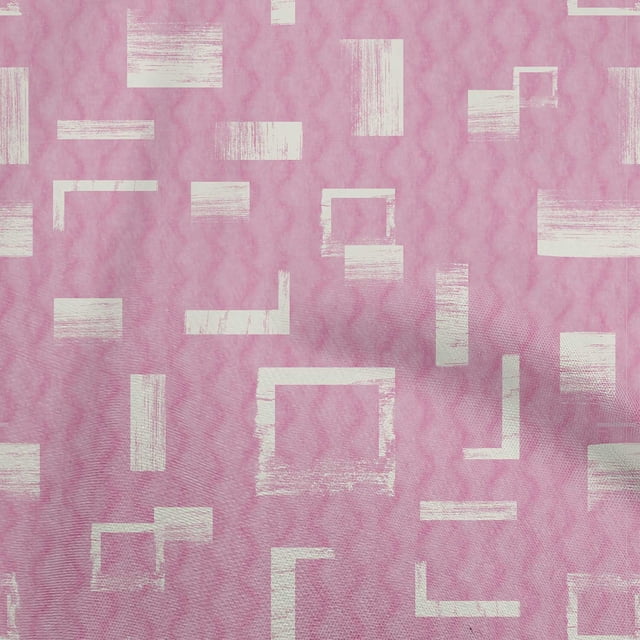 oneOone Georgette Viscose Rose Pink Fabric Abstracts Sewing Craft Projects Fabric Prints By Yard 42 Inch Wide