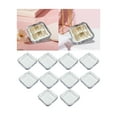 thumbnail image 2 of 10 Pieces Press on Nail Storage Box Acrylic Nail Storage Container Mini Artificial Nail Display Case False Nail Packaging Box for Nail Salon Clear, 2 of 7