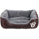 thumbnail image 1 of Cama para perros, cesta para perros lavable, sofá para perros, cojín para perros, cesta para perros sin silicona, cama para mascotas para gatos y perros pequeños y medianos, marrón Xemadio LN-0007, 1 of 6