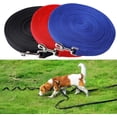 thumbnail image 6 of PUPIX Dog Leash Long Obedience Recall Training Lead Nylon Check Cord with Soft Handle for Puppy Training Outdoor (Blue, 100FT), 6 of 8