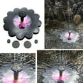 thumbnail image 4 of Solar Floating Fountain Pump w/ 5 Spray Pattern Heads Outdoor Pool Ornaments 800mA Battery, 4 of 8