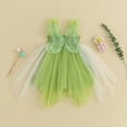 thumbnail image 3 of Fortune Robe de Fée pour Tout-Petites Filles Costume d'Halloween Sans Manches Ailes de Papillon Robe en Tulle, 3 of 9