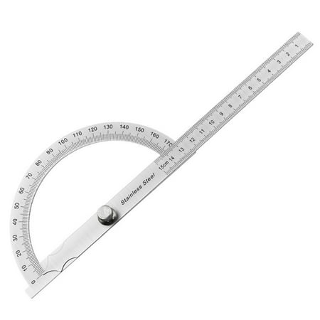 

Adjustable Arm 0-180 Degrees Stainless Steel Woodworking Goniometer Ruler
