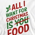 thumbnail image 2 of All I Want for Christmas is Food Unisex Adult Crewneck Sweatshirt, 2 of 5