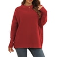 thumbnail image 3 of Pull-Over, Pull à Manches Longues pour Femmes Pull Tricoté Décontracté avec Caractéristiques de Pointe, 3 of 7