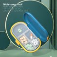thumbnail image 3 of Kearding Pastillero portátil para tabletas, divisor, contenedor de almacenamiento con rebanador, desmontable, para viajes, interior y exterior, Almacenamiento y organización del hogar Blanco, 3 of 6