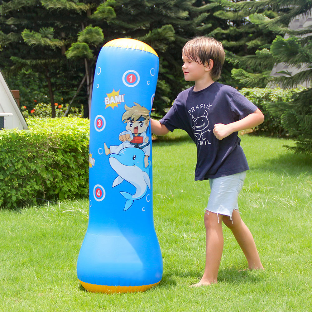 Famure inflatable column47.2inch inflatable Punching Bag Kids Heavy
