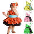 thumbnail image 2 of Vestido de hombre de las cavernas para Halloween, ropa para niñas pequeñas, vestidos con hombros descubiertos y huesos de perro, disfraz histórico de la Edad de Piedra para fiesta de Halloween para ni, 2 of 5