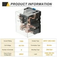 thumbnail image 2 of AC12V 120A Electromagnetic Relay, High Power Relay DPDT 2NO 2NC 8 Terminals Din Rail Mounting, 2 of 7