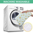 thumbnail image 5 of Light Blue Daisy Flower Pattern Rectangle Tablecloth 60"x84",Waterproof Polyester Rectangle Table Cloth, Wipeable Spillproof Polyester Tablecloth for Dining, Camping, Indoor and Outdoor, 5 of 5