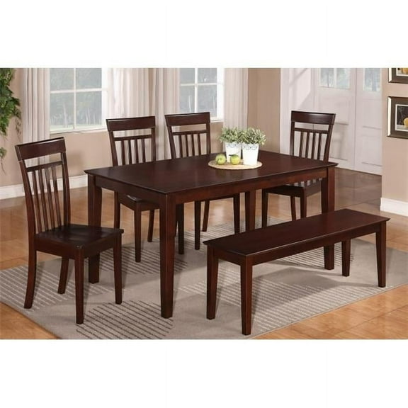 7 Piece Dining Table Set For 6- Dining Room Table and 6 Dining Chairs