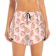 thumbnail image 2 of Balery Peach With Leaves Pantalones cortos deportivos para mujer con forro y dos bolsillos, elásticos, para entrenamiento, gimnasio, yoga-Large, 2 of 7