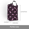 thumbnail image 3 of KLL Breast Cancer Awareness3 Laundry Hamper,Large Canvas Fabric Lightweight Storage Basket Toy Organizer Dirty Clothes Collapsible Waterproof, 3 of 6