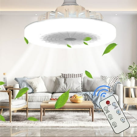 

Ceiling Fans with Lights and Remote Modern Smart Ceiling Fan Lighting Fan Light E27 Lamp Head Ceiling Fan Light Fruit Store Shopping Mall Supermarket Bedroom Fan Light Table Light