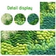 thumbnail image 4 of Fiudx Alfombra Redonda de Musgo Verde, Imitación Suave, Base de Goma Antideslizante, Acogedora Decoración para Dormitorio y Sala de Estar, Versátil para Balcón, Guardería y Oficina, 80 Cm., 4 of 6
