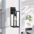 thumbnail image 3 of Candelabros para exteriores Faymart, 46 cm, metal negro y vidrio, paquete de 2, 3 of 8
