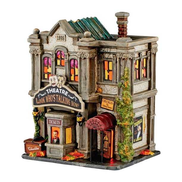 Dept 56 Halloween Village 4051010 Look Who Talking Now Theatre