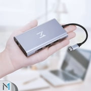 10-in-1 Docking Station for Multiple Devices & Monitors, Universal Multiport Dock w/ USB-C 3.0, PD, C Dongle, Audio Jack, SD/TF, VGA, Latest Hi-Tech Support by Mata1 (US Company)