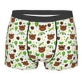 thumbnail image 4 of Goofa Cute Bear Printed Men's Boxer Briefs Underwear, Moisture-Wicking Underwear, Trunk,Soft and Breathable Cotton Underwear-Small, 4 of 9