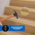 thumbnail image 5 of M-D Building Products 79103 1-1/8 In. X 1-1/8 In. X 72 In. Satin Brass Aluminum Stair Edging w/ Screw Nails, 5 of 9