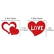 thumbnail image 3 of Guirnalda de Cortina de Puerta de Tela No Tejida con Forma de Corazón Rojo para Bodas | Decoración Romántica para Bodas | Decoración Fácil de Colgar para San Valentín, Dormitorio, Ventana, Fiesta, 3 of 6