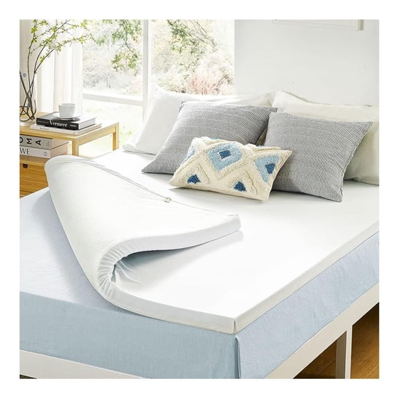 3 Inch Gel Memory Foam Mattress Topper with Cover, Certified, Dorm , Cal King