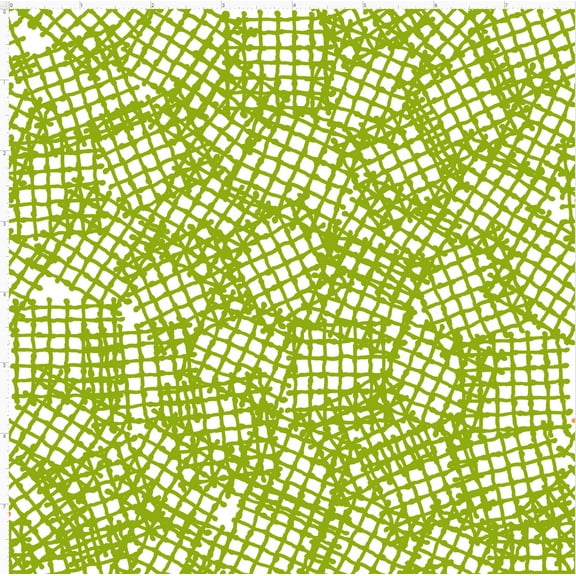 Random Waffle Green Fabric Yard