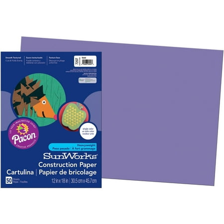 UPC: 0045173072072 | SunWorks PAC7207 Construction Paper 50 / Pack Violet