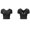 Black, variant on Top-kevin Women'S Athletic Crop Top with Cross-Back Design and Built-In Bra Pads - Short Sleeve Activewear for Running, Yoga, Cycling - Breathable, Stretchy, Purple, Cycling Top