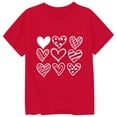 thumbnail image 3 of Rhuody Girl T Shirts Valentine'S Day Short Sleeve Blouse Heart Graphic T Shirt Round Neck Relax Fit Tops Adorable Simple clothes Red 3-4 Years, 3 of 3