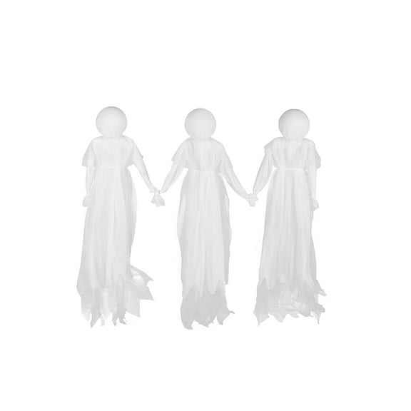 Holding Hands White Ghosts Light Up Prop Decoration
