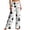 White A3, variant on Edvintorg Women Pants Halloween Printed Elastic Waisted Casual Trouser Loose Comfy Wide Leg Pant with Drawstring Women Clothing Orange S-2XL