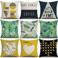 thumbnail image 4 of Zeus Zebra Leaves Square Throw Pillow Protector Case Cushion Cover Car Sofa Bed Decor, 4 of 7