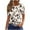 Khaki 2, variant on Charella Floral Printed Tops for Women Crew Neck Short Sleeve Shirts Loose Fit Tunic Blouses Casual Comfortable Clothes (XL, Wine)