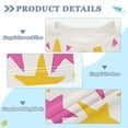 thumbnail image 2 of FORMRS Boys Rash Guard with Short Sleeves UPF 50+ Swim Shirts Sizes 3-12T, Yellow Pink Stars, 2 of 6